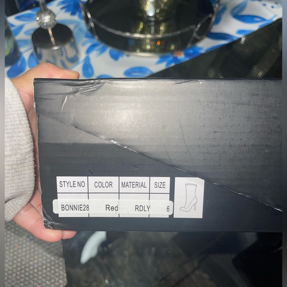 Red Heeled Booties - Picture 6 of 6